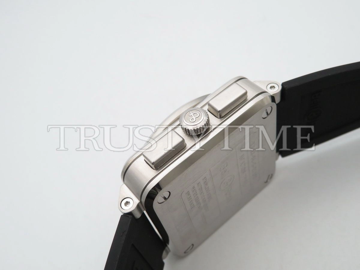 Копия часов Bell & Ross BR 03-94 Steel Chronograph BR0394-BL-SI/SCA Арт.BR-0256