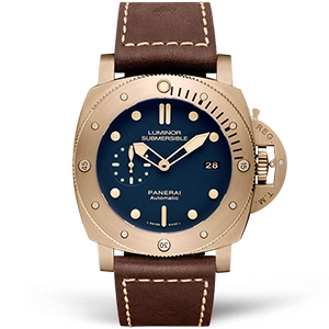 Копия часов Panerai Luminor Submersible 1950 3 Days Automatic Bronzo Blue 47mm PAM00671 Арт.PN-0858