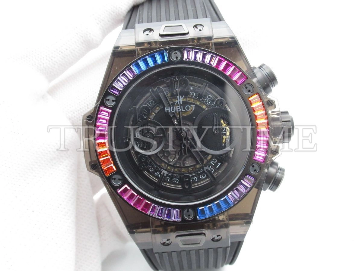 Копия часов Hublot Big Bang Unico All Black Sapphire Galaxy 45mm 411.JB.4901.RT.4098 Арт.HB-0434