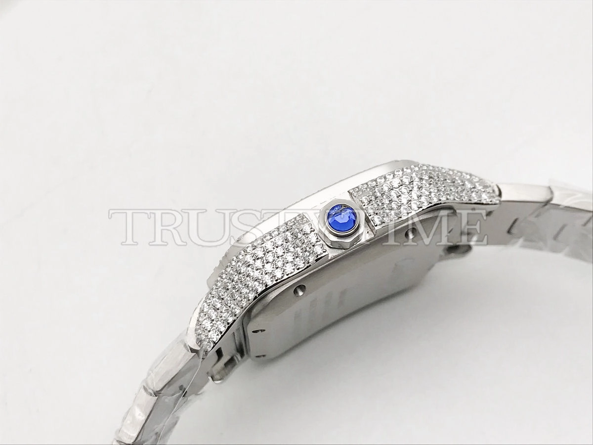 Копия часов Cartier Santos De Cartier 40 WSSA0018 Diamonds Арт.CR-0934