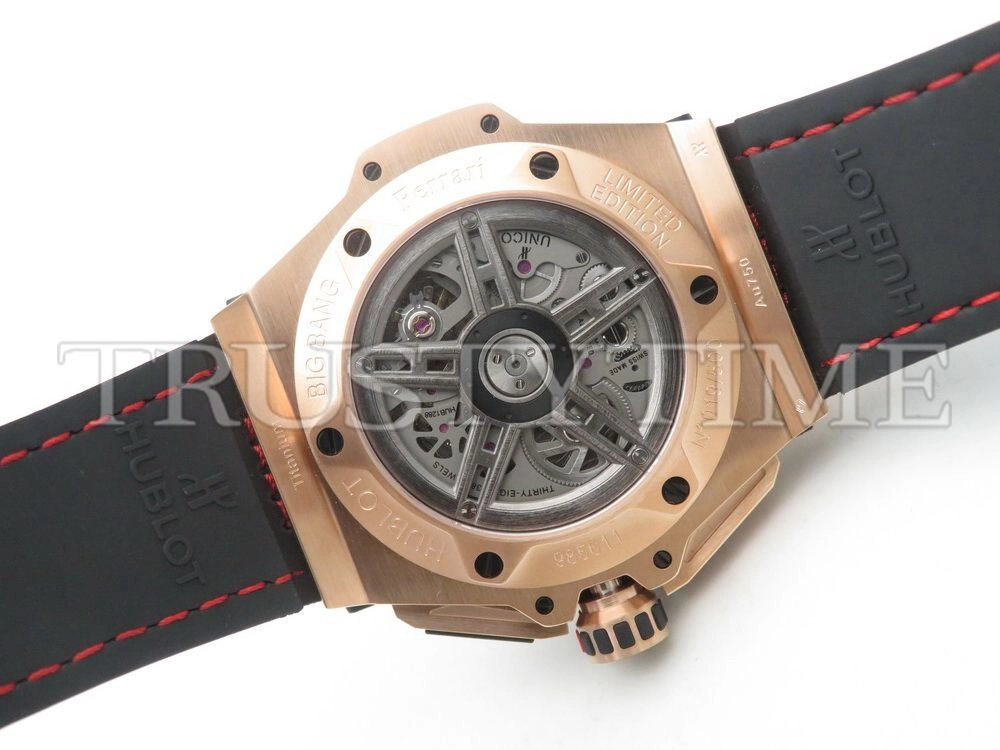 Копия часов Hublot Big Bang Ferrari "King Carbon Gold" 401.OQ.0123.VR Арт.HB-0421