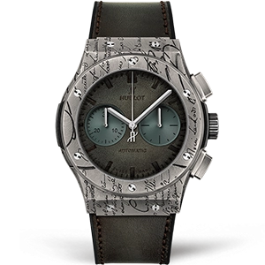 Копия часов Hublot Classic Fusion Chronograph Berluti Cold Brown 45mm 521.NX.05IB.VR.BER19 Арт.HB-0942