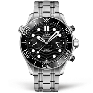 Копия часов Omega Seamaster Diver 300m Co‑Axial Master Chronometer Chronograph 44mm 210.30.44.51.01.001 Арт.OM-0825