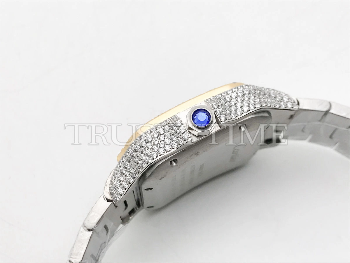 Копия часов Cartier Santos De Cartier 40 W2SA0009 Diamonds Арт.CR-0939