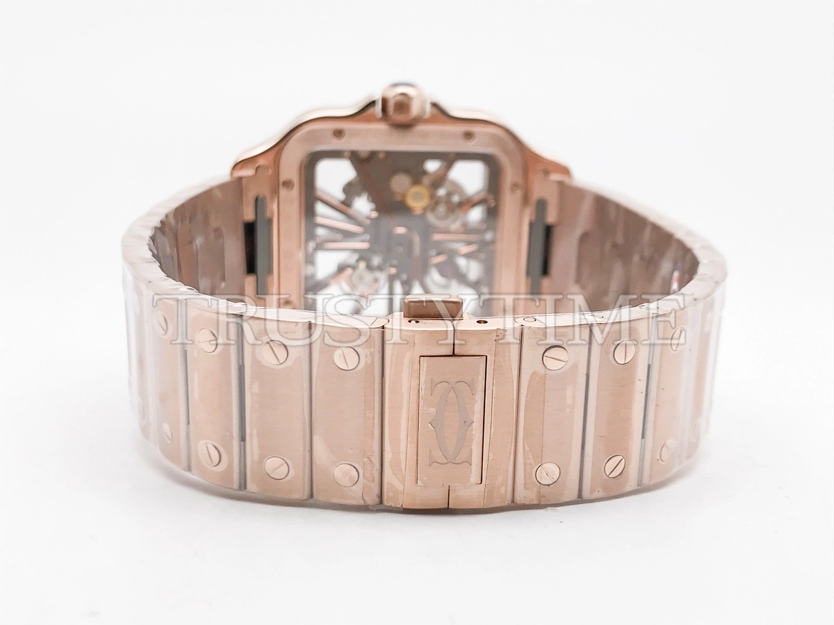 Копия часов Cartier Santos de Cartier Large Skeleton 40mm WHSA0016 Арт.CR-0988