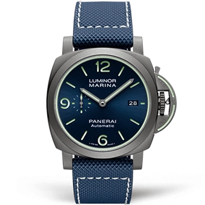 Копия часов Panerai Luminor 1950 3 Days Titanium 44mm PAM01117 Арт.PN-0792