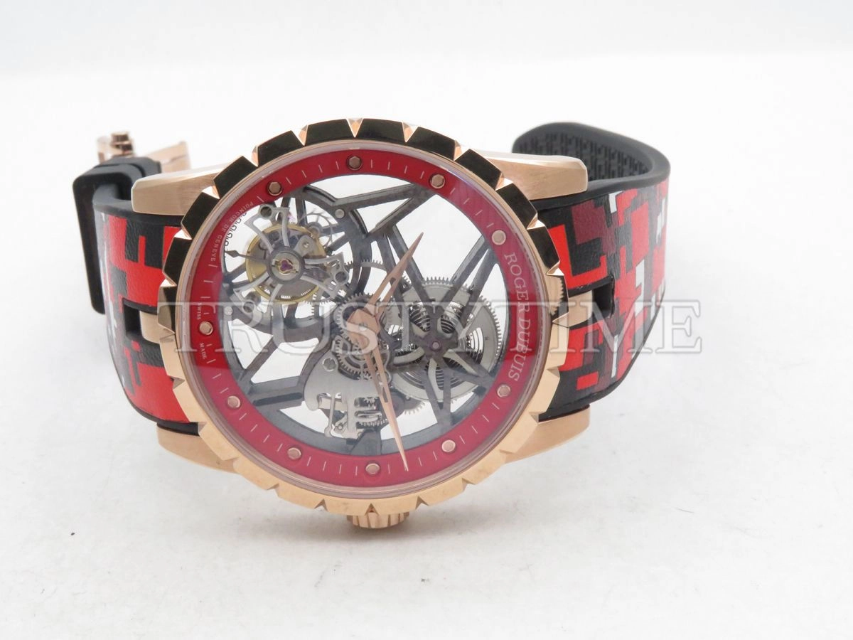 Копия часов Roger Dubuis Excalibur Skeleton Flying Tourbillon Арт.RG-0446