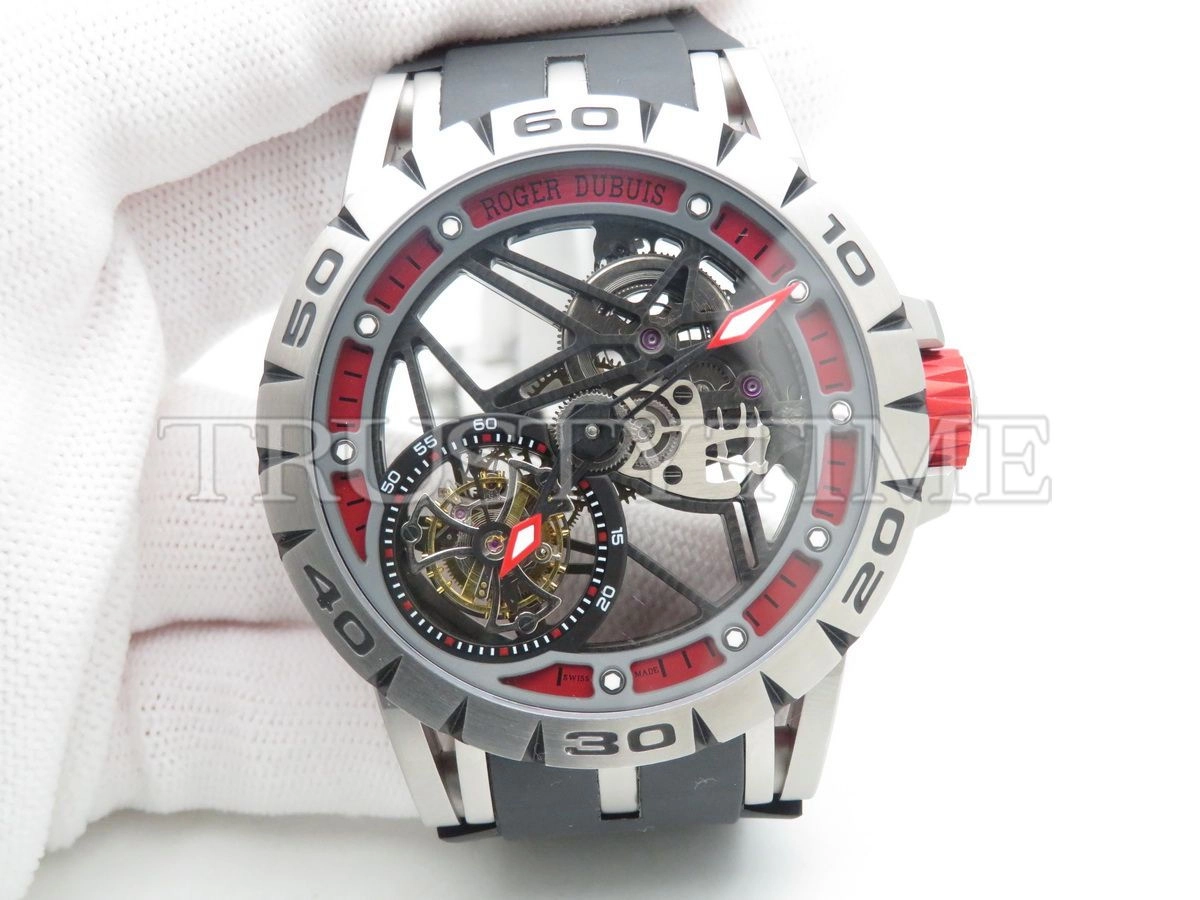 Копия часов Roger Dubuis Excalibur Spider Skeleton Flying Tourbillon 45mm RDDBEX0545 Арт.RG-0421