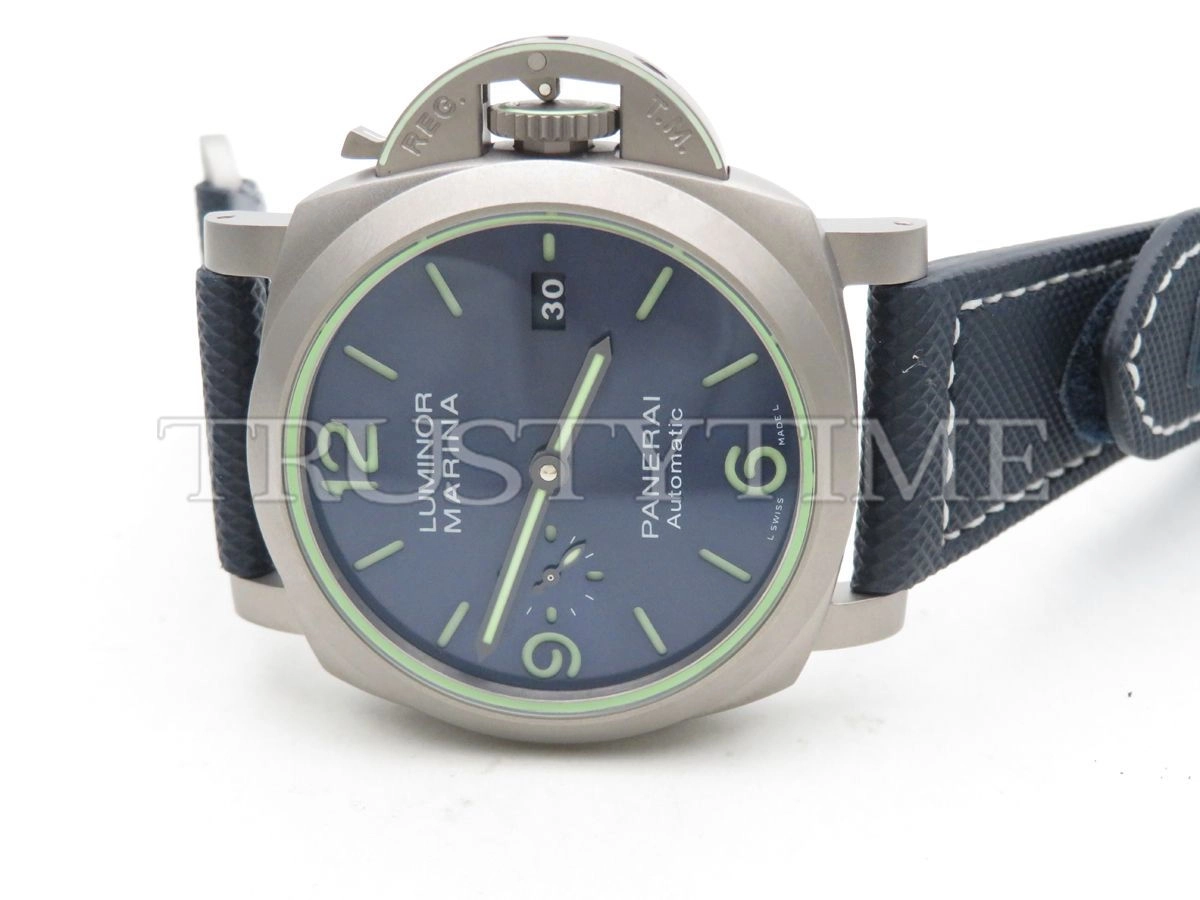 Копия часов Panerai Luminor 1950 3 Days Titanium 44mm PAM01117 Арт.PN-0792