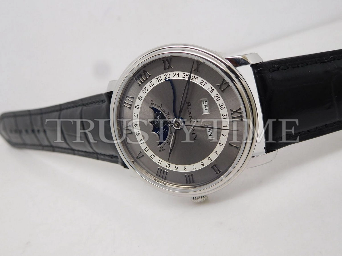 Копия часов Blancpain Villeret Quantième Complet 40mm 6654-1113-55B Арт.BP-0328