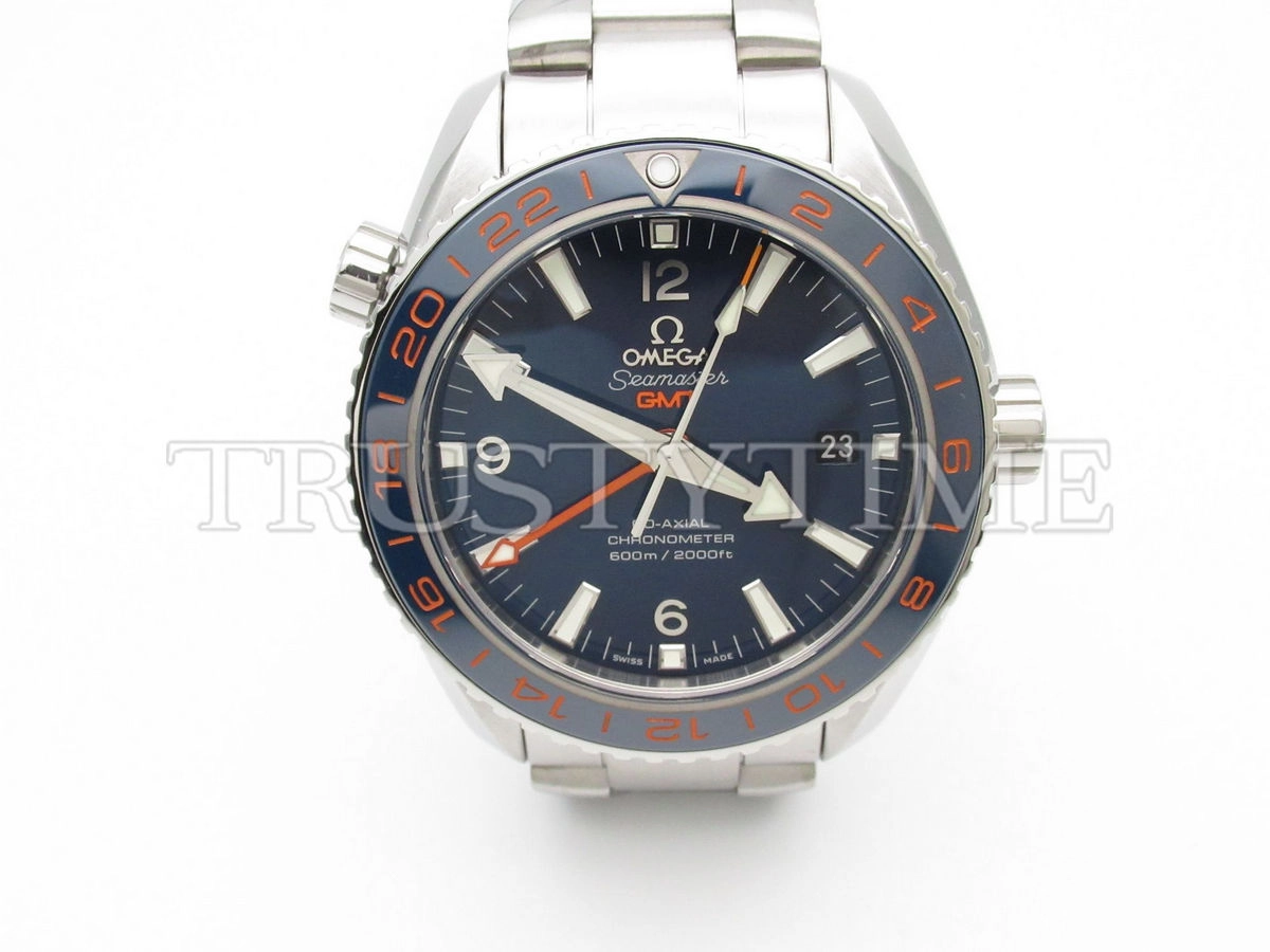 Копия часов Omega Seamaster Planet Ocean 600m Co‑Axial Master Chronometer GMT GoodPlanet 43.5mm 232.30.44.22.03.001 Арт.OM-0653