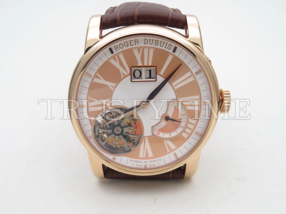Копия часов Roger Dubuis Hommage Flying Tourbillon With Large Date 45mm RDDBHO0568 Арт.RG-0431