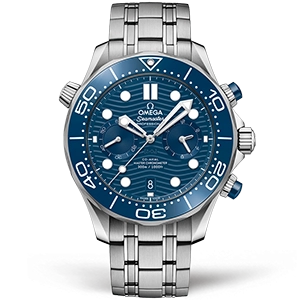 Копия часов Omega Seamaster Diver 300m Co‑Axial Master Chronometer Chronograph 44mm 210.30.44.51.03.001 Арт.OM-0824