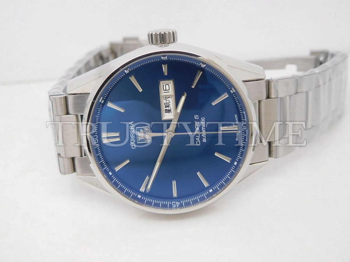 Копия часов Tag Heuer Carrera Calibre 5 Day Date 41mm WAR201E.BA0723 Арт.TG-0431