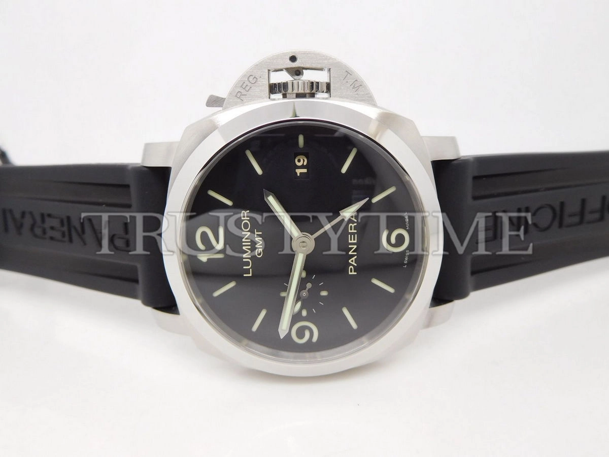 Копия часов Panerai Luminor 1950 3 Days GMT Automatic Acciaio 44mm PAM00320 Арт.PN-0708