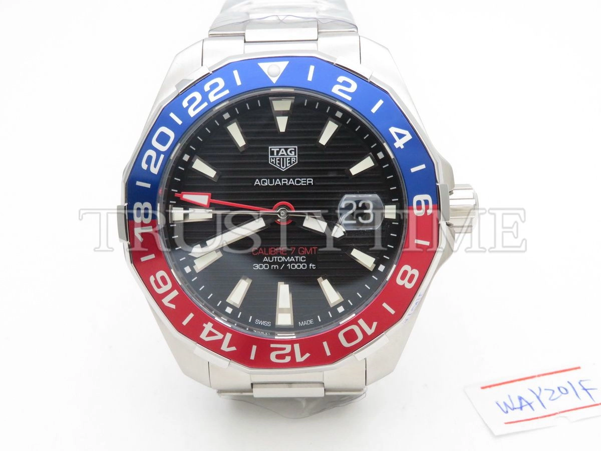Копия часов Tag Heuer Aquaracer Calibre 7 GMT 43mm WAY201F.BA0927 Арт.TG-0344