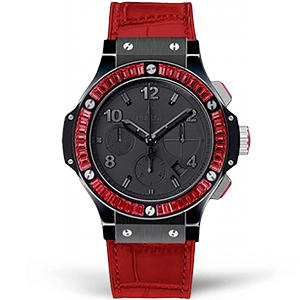 Копия часов Hublot Big Bang Black Tutti Frutti Black Red 41mm 341.CR.1110.LR.1913 Арт.HB-1057