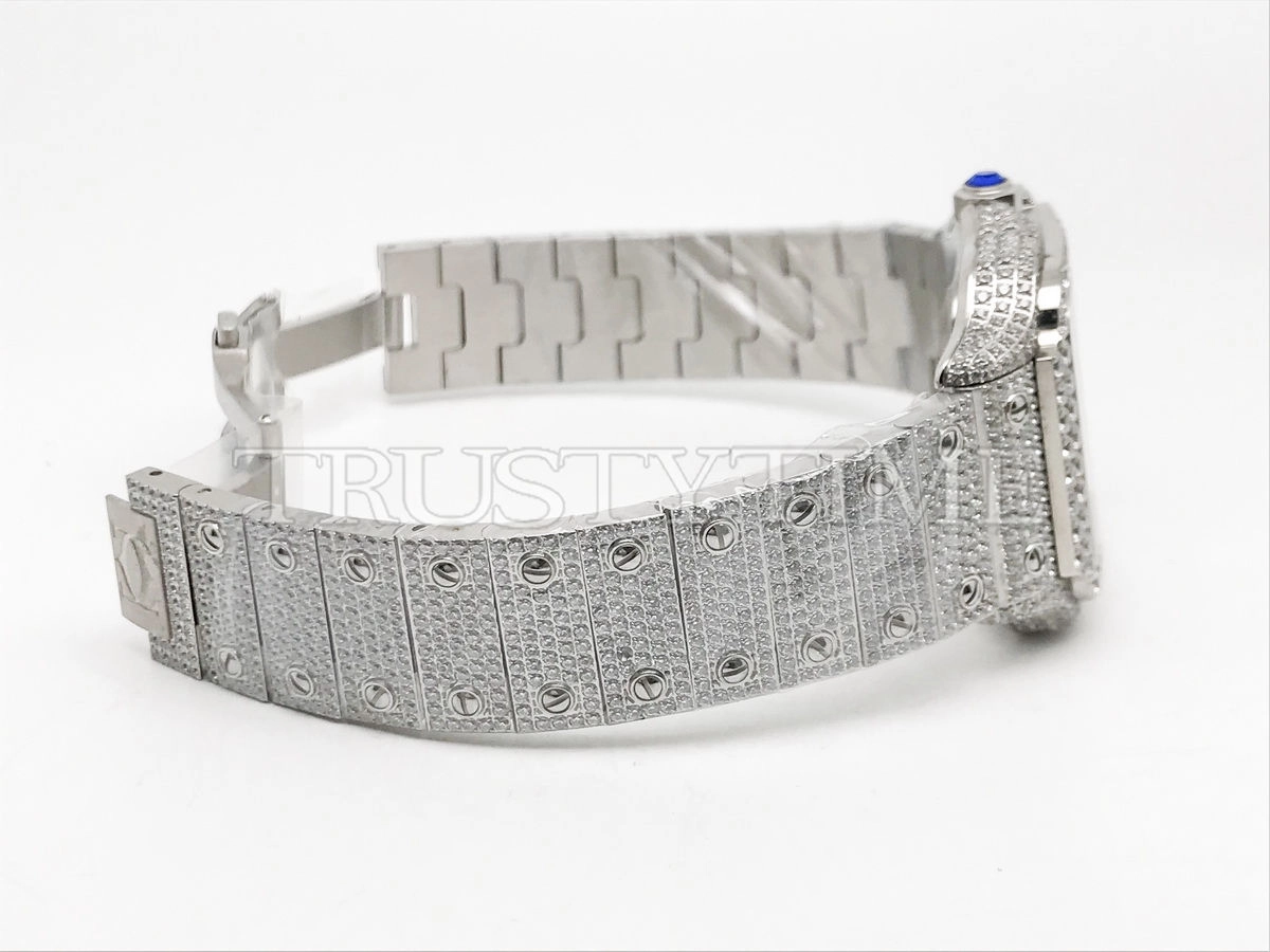 Копия часов Cartier Santos De Cartier 40 WSSA0018 Diamonds Арт.CR-0933