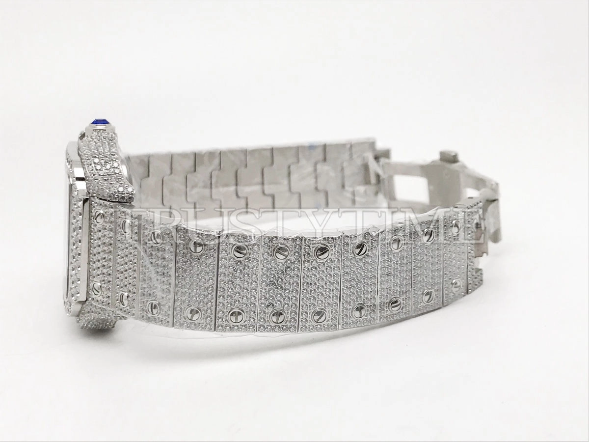 Копия часов Cartier Santos De Cartier 40 WSSA0018 Diamonds Арт.CR-0932