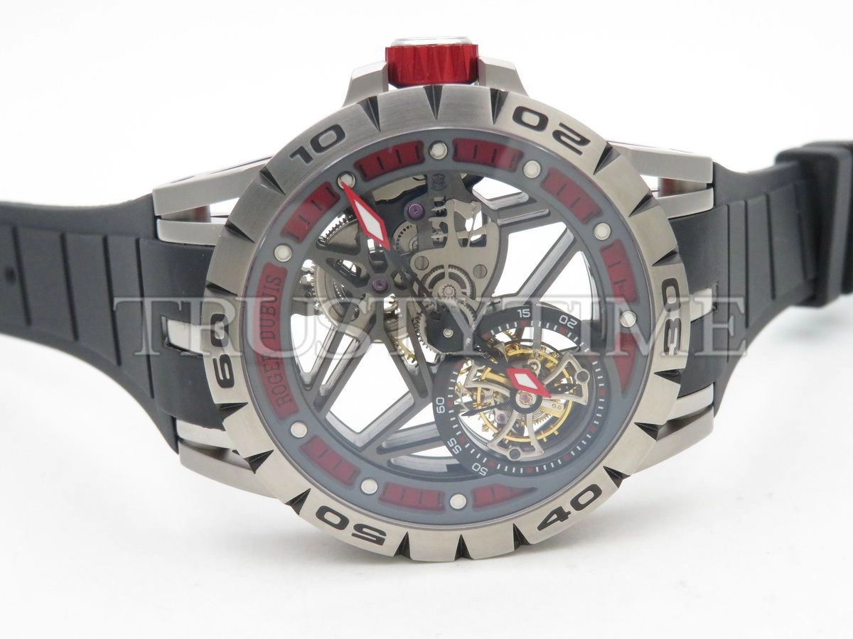 Копия часов Roger Dubuis Excalibur Spider Skeleton Flying Tourbillon 45mm RDDBEX0545 Арт.RG-0421