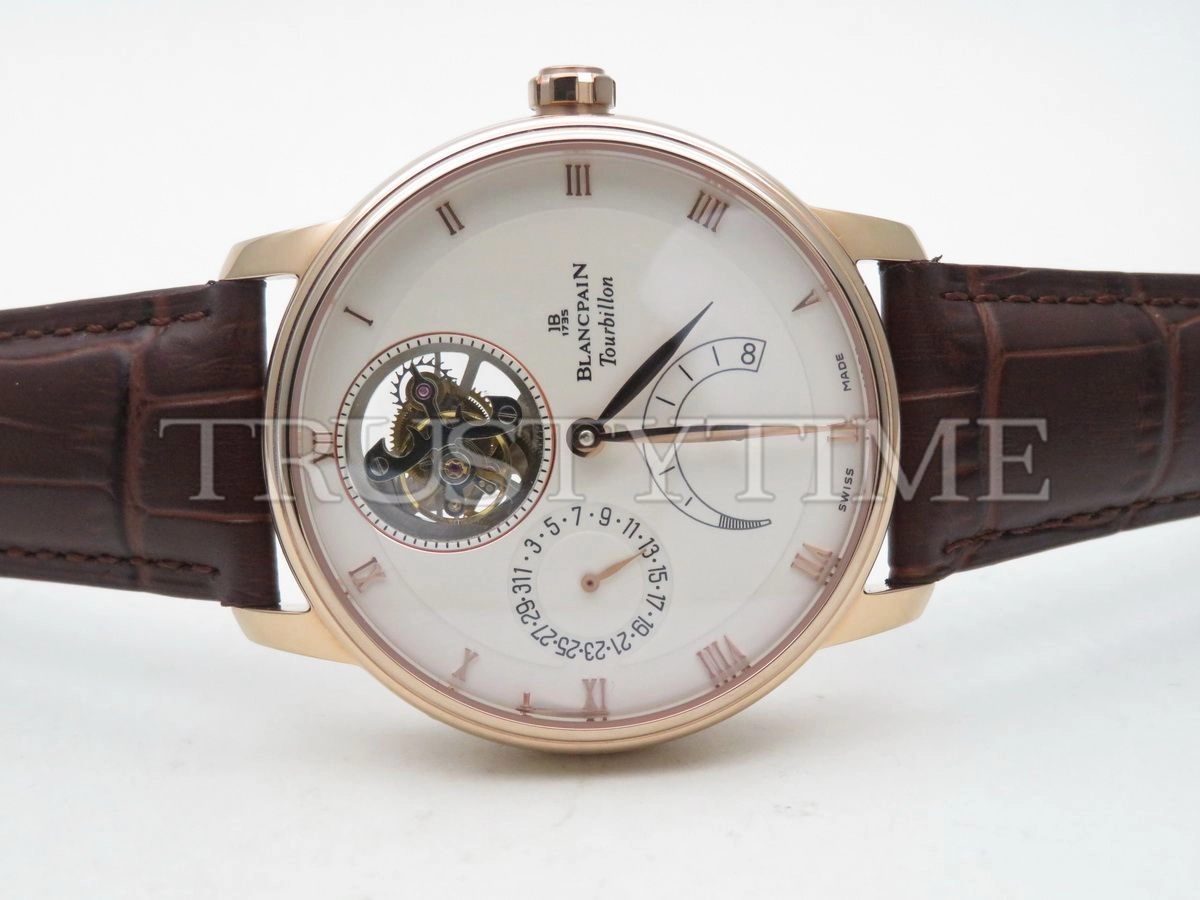 Копия часов Blancpain Villeret Complicated Tourbillon 6025-3642-55B Арт.BP-0337