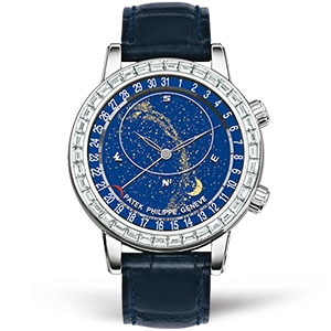 Копия часов Patek Philippe Grand Complications Celestial Sky Moon 44mm 6104G-001 Арт.PP-0444