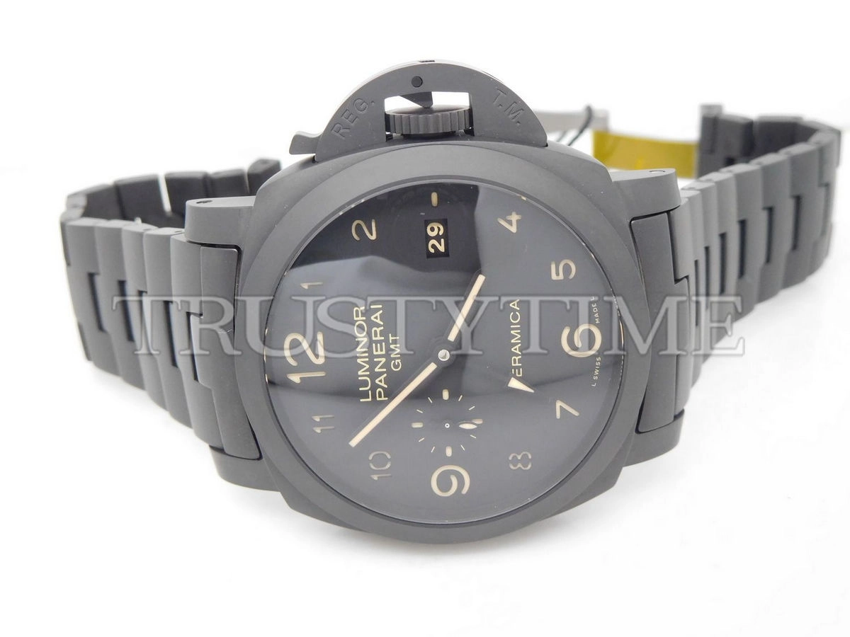 Копия часов Panerai Luminor 1950 3 Days GMT Automatic Tuttonero 44mm PAM00438 Арт.PN-0703
