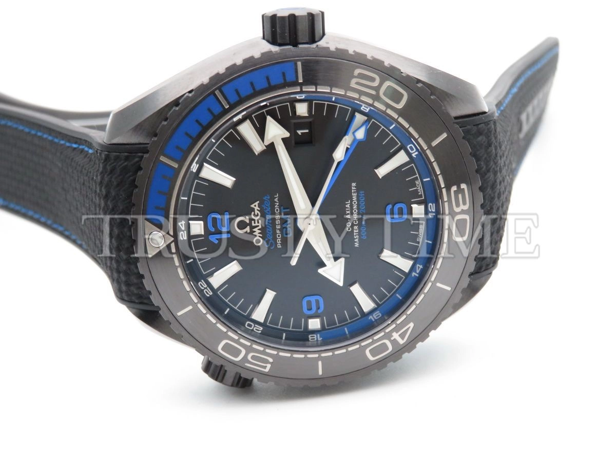 Копия часов Omega Seamaster Planet Ocean 600m Co‑Axial Master Chronometer GMT Deep Black 45,5mm215.92.46.22.01.002 Арт.OM-0650