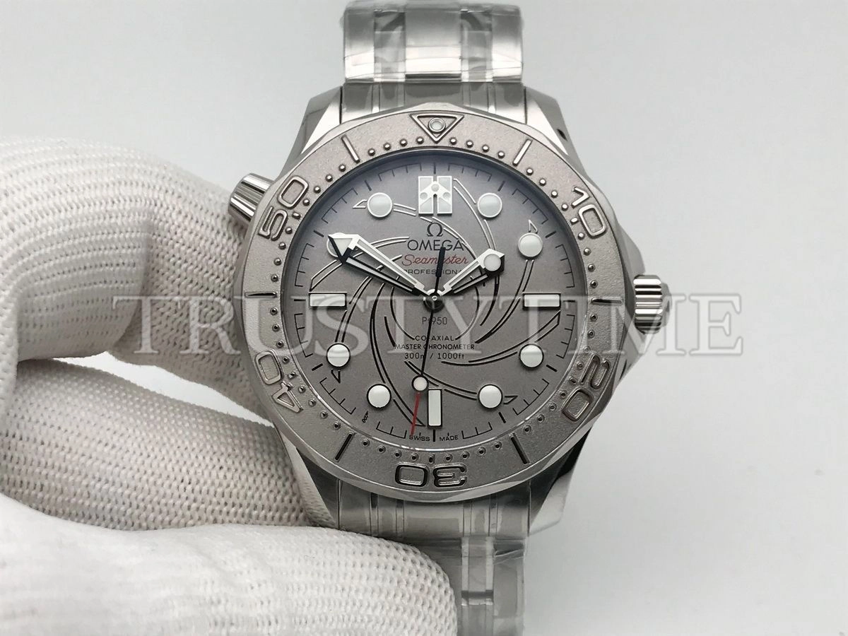 Копия часов Omega Seamaster Diver 300M Master Co-Axial Platinum Aston Martin Neiman Marcus 42mm 210.93.42.20.99.001 Арт.OM-0876