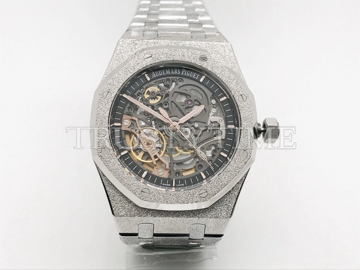 Копия часов Audemars Piguet Royal Oak Frosted Double Balance Wheel 15407BC.GG.1224BC.01 Арт.AP-1191