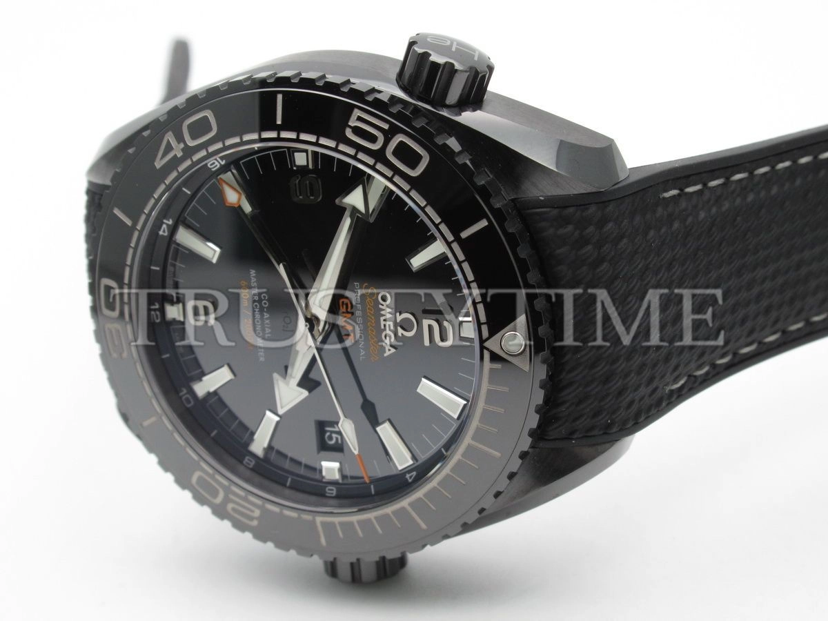 Копия часов Omega Seamaster Planet Ocean 600m Co‑Axial Master Chronometer GMT Deep Black 45,5mm 215.92.46.22.01.001 Арт.OM-0652
