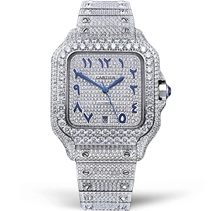 Копия часов Cartier Santos De Cartier 40 WSSA0018 Diamonds Арт.CR-0932