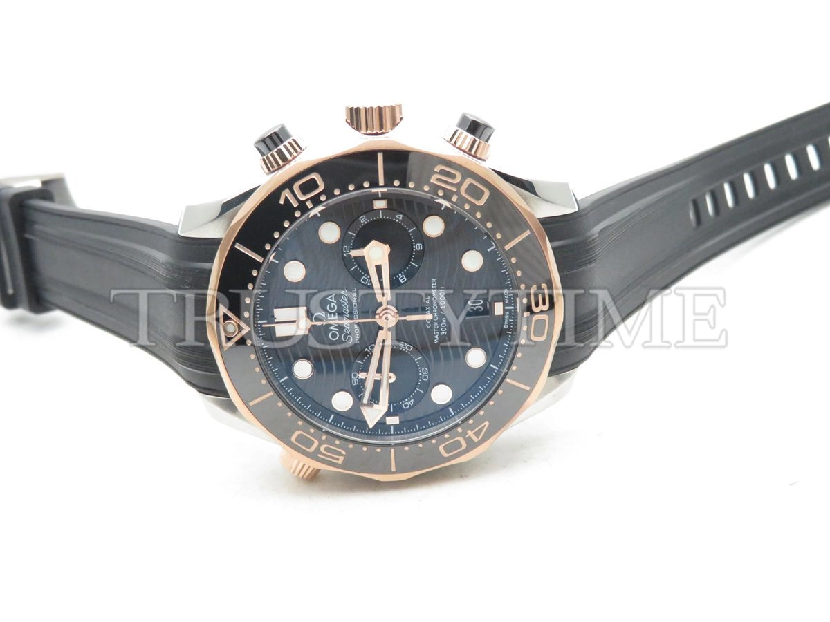 Копия часов Omega Seamaster Diver 300m Co‑Axial Master Chronometer Chronograph 44mm 210.22.44.51.01.001 Арт.OM-0829