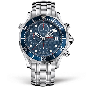 Копия часов Omega Seamaster Diver 300m Chronograph 41.5mm 2225.80.00 Арт.OM-0708