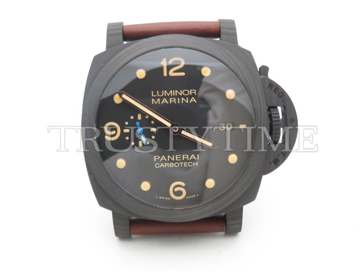 Копия часов Panerai Luminor 1950 3 Days Automatic Carbotech 44mm PAM00661 Арт.PN-0716