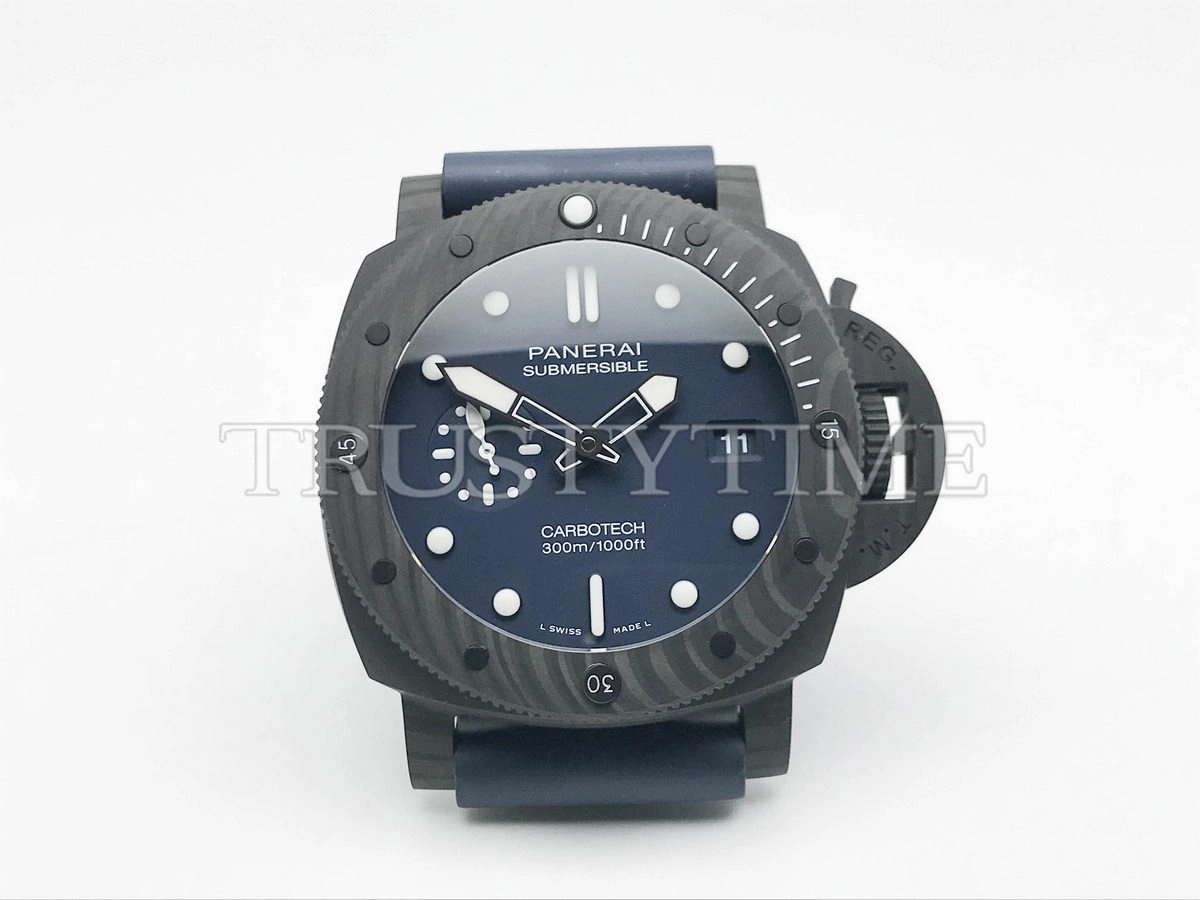 Копия часов Panerai Submersible QuarantaQuattro Carbotech Blu Abisso 44mm PAM01232 Арт.PN-0866