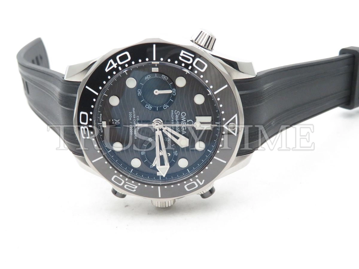 Копия часов Omega Seamaster Diver 300m Co‑Axial Master Chronometer Chronograph 44mm 210.32.44.51.01.001 Арт.OM-0828