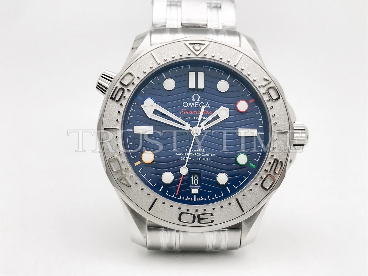 Копия часов Omega Seamaster Diver Co-axial Master Chronometer Beijing 42mm 2022 522.30.42.20.03.001 Арт.OM-0839