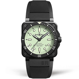Копия часов Bell & Ross BR 03-92 Diver Full Lum BR0392-D-C5-CE/SRB Арт.BR-0303