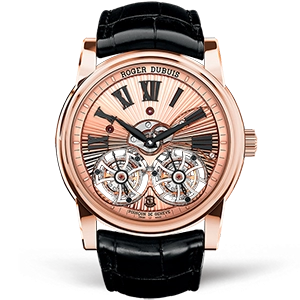 Копия часов Roger Dubuis Hommage Double Flying Tourbillon 45mm RDDBHO0571 Арт.RG-0450