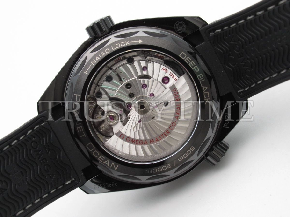 Копия часов Omega Seamaster Planet Ocean 600m Co‑Axial Master Chronometer GMT Deep Black 45,5mm 215.92.46.22.01.001 Арт.OM-0652