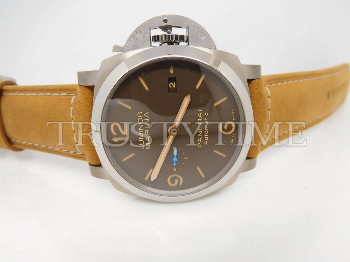 Копия часов Panerai Luminor 1950 Marina 3 Days Automatic Titanium 44mm PAM01351 Арт.PN-0715