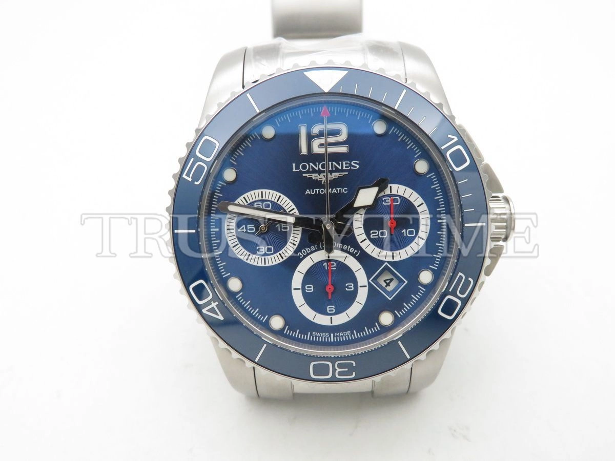 Копия часов Longines Sport Hydroconquest Automatic Chronograph 43mm L3.883.4.96.6 Арт.LN-0268