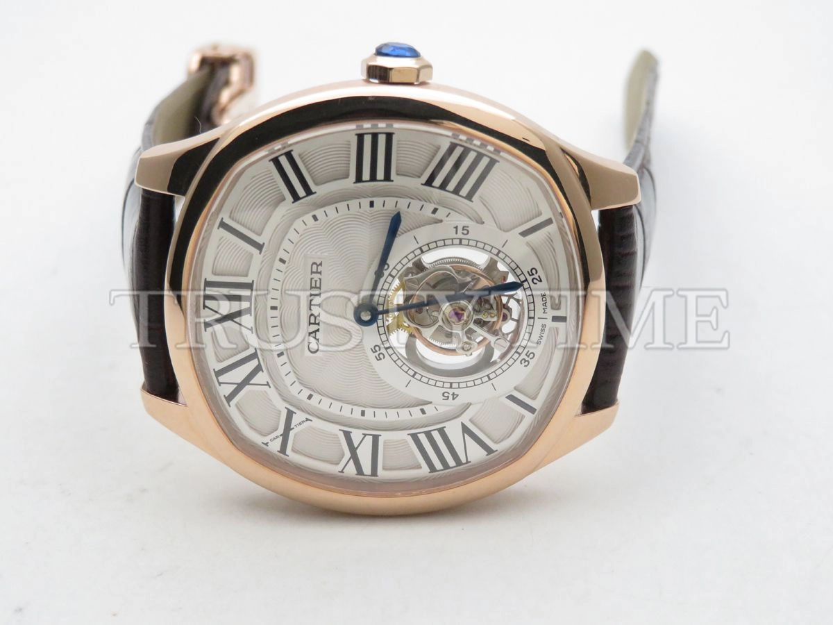 Копия часов Cartier Drive de Cartier Flying Tourbillon 41 W4100013 Арт.CR-0741