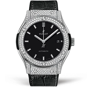 Копия часов Hublot Classic Fusion 45 Titanium Pavé 511.NX.1171.LR.1704 Арт.HB-0946