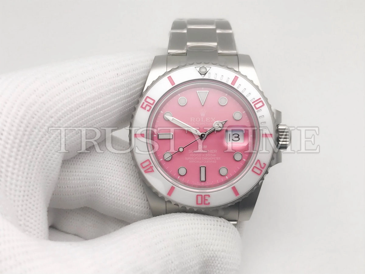 Копия часов Rolex Submariner DiW 41mm Fuchsia Арт.RX-2839