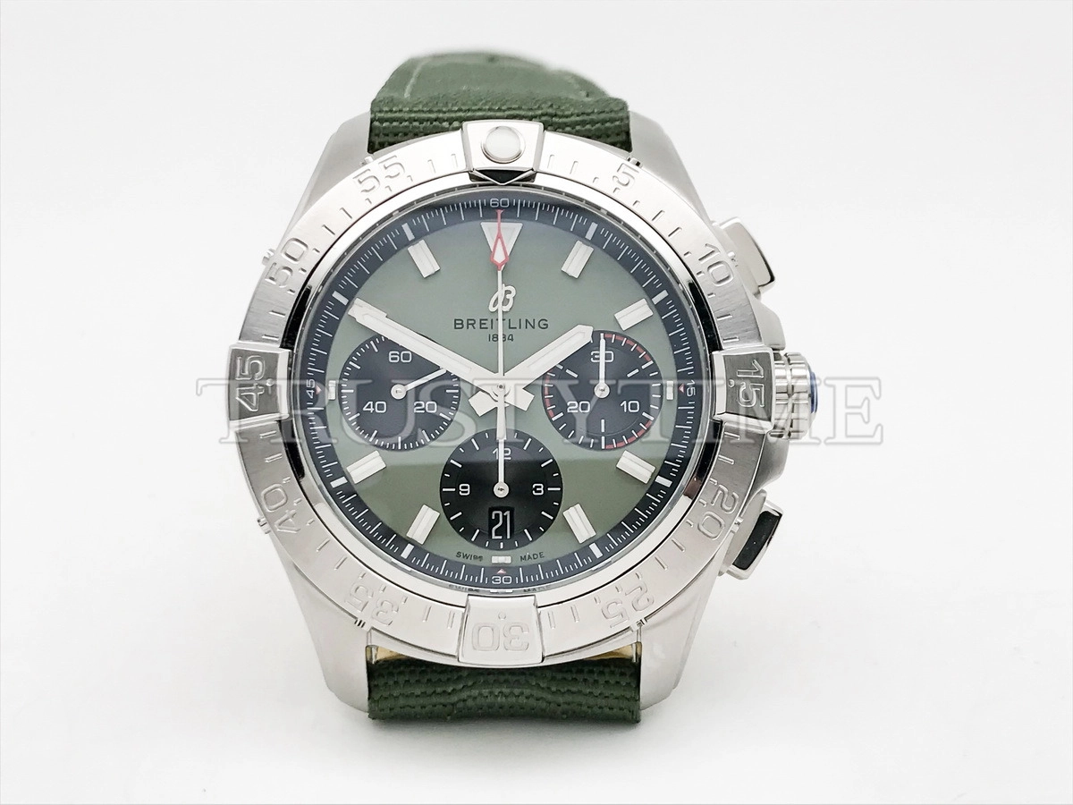 Копия часов Breitling Aneger B01 Chronograph 44 AB0147101L1X1 Арт.BT-1159
