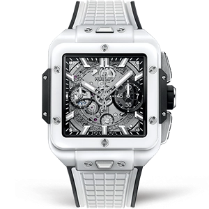 Копия часов Hublot Square Bang Unico White Ceramic 821.HX.0170.RX Арт.HB-1228