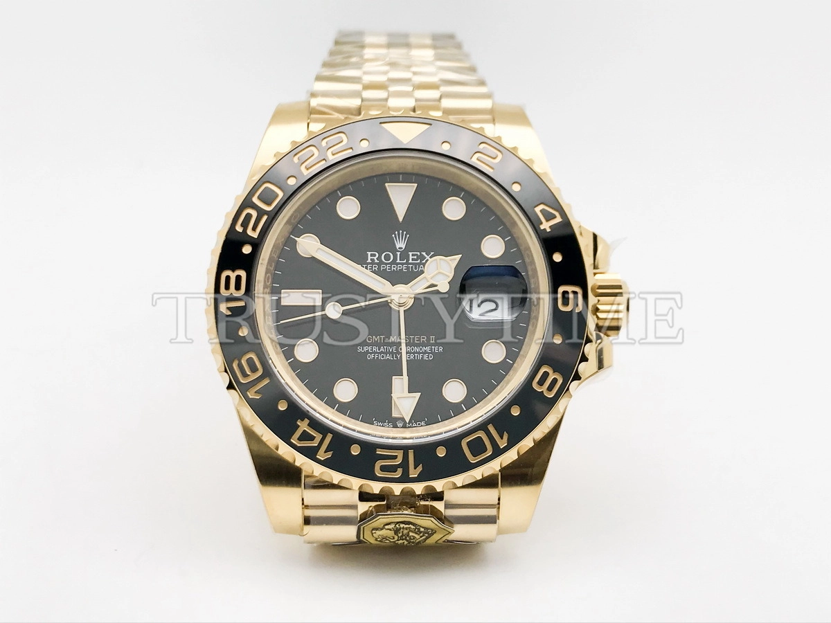 Копия часов Rolex GMT Master II 40mm 126718GRNR-0001 Арт.RX-3489