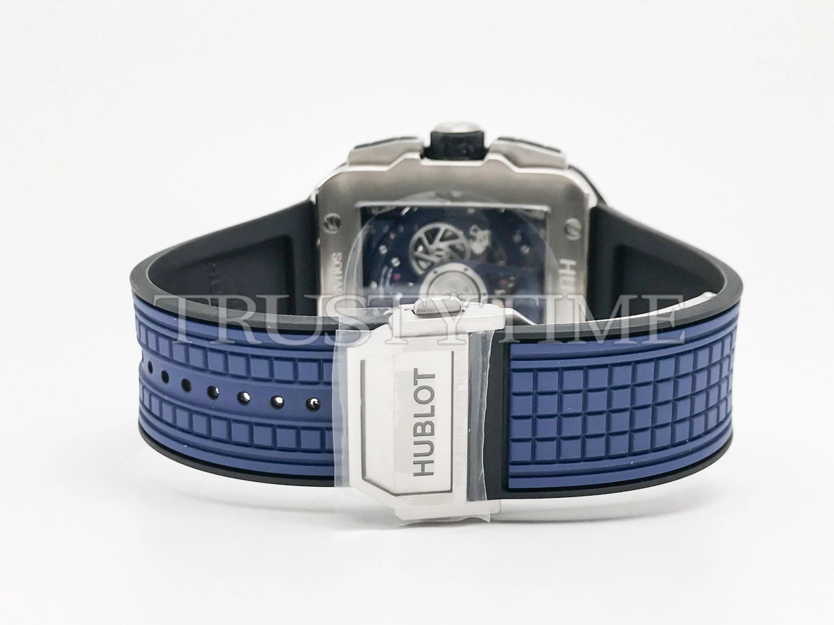 Копия часов Hublot Square Bang Unico Titanium Blue 821.NX.5170.RX Арт.HB-1281